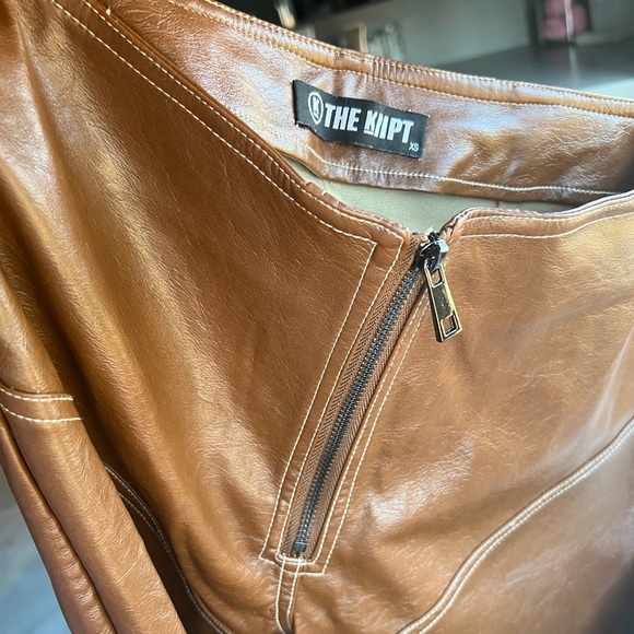 The Kript, brown leather pants - Picture 3 of 4